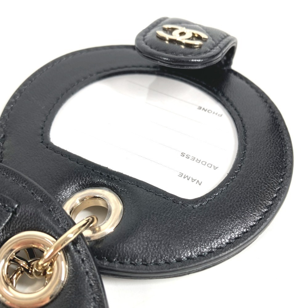 CHANEL Round Name Tag with Logo, CC, Coco Mark, Matelasse, Quilted Charm, Acc... - Picture 7 of 8